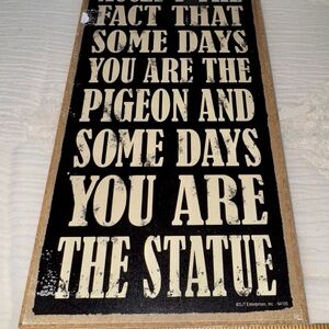 Black and Cream Wall Art Sign